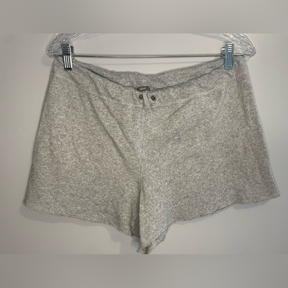 Aerie Women's Size Medium Gray Heathered Sweatpant Lounge Shorts Sleep Comfy - Picture 6 of 16